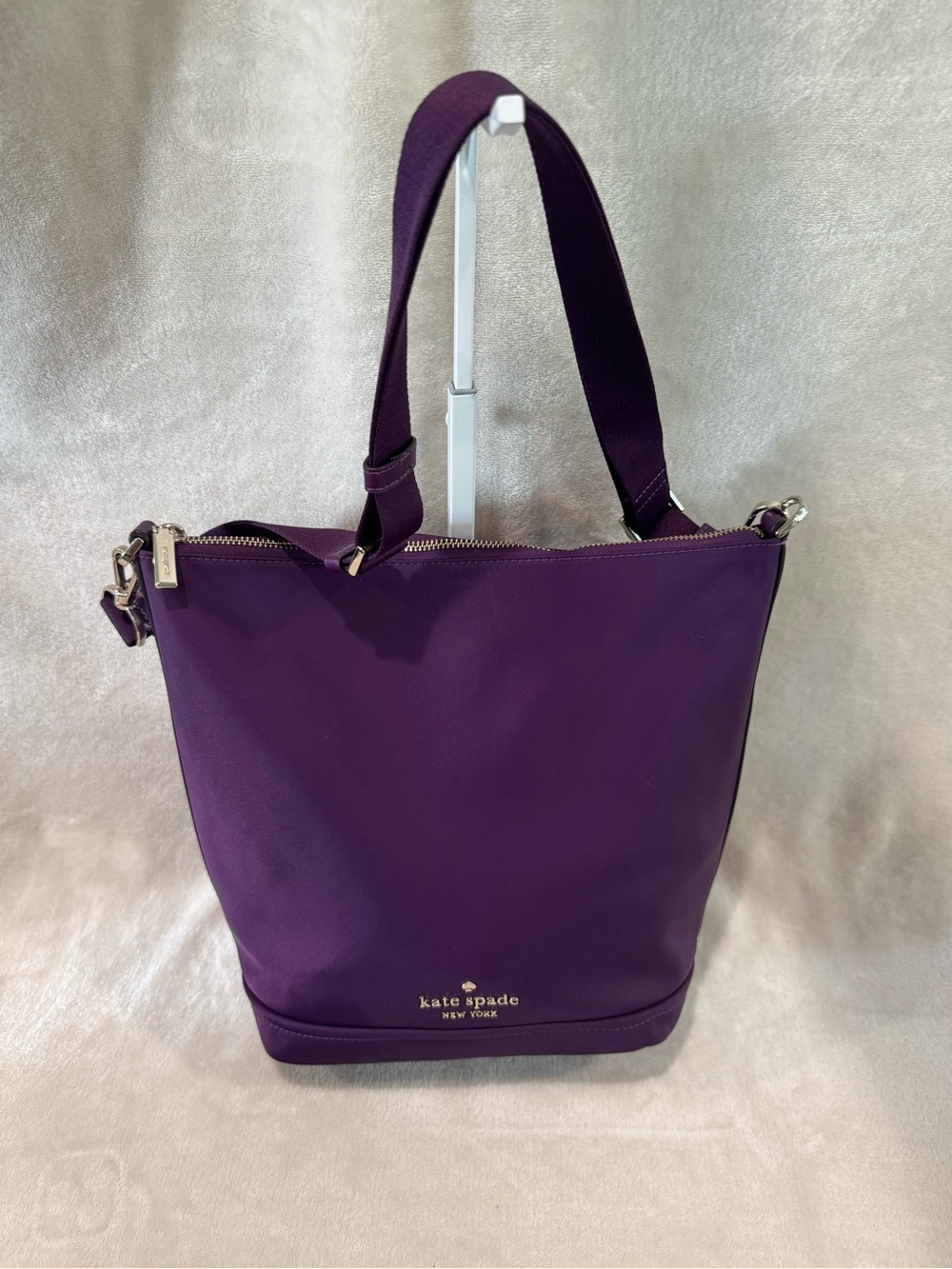 kate spade Chelsea Duffle Nylon Purple Crossbody